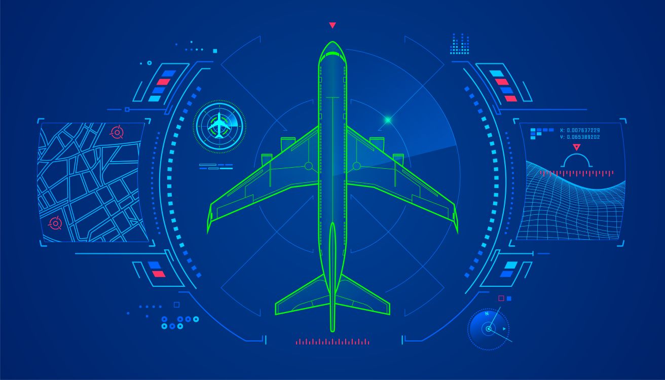 Future Trends in Aviation and AI - visual representation