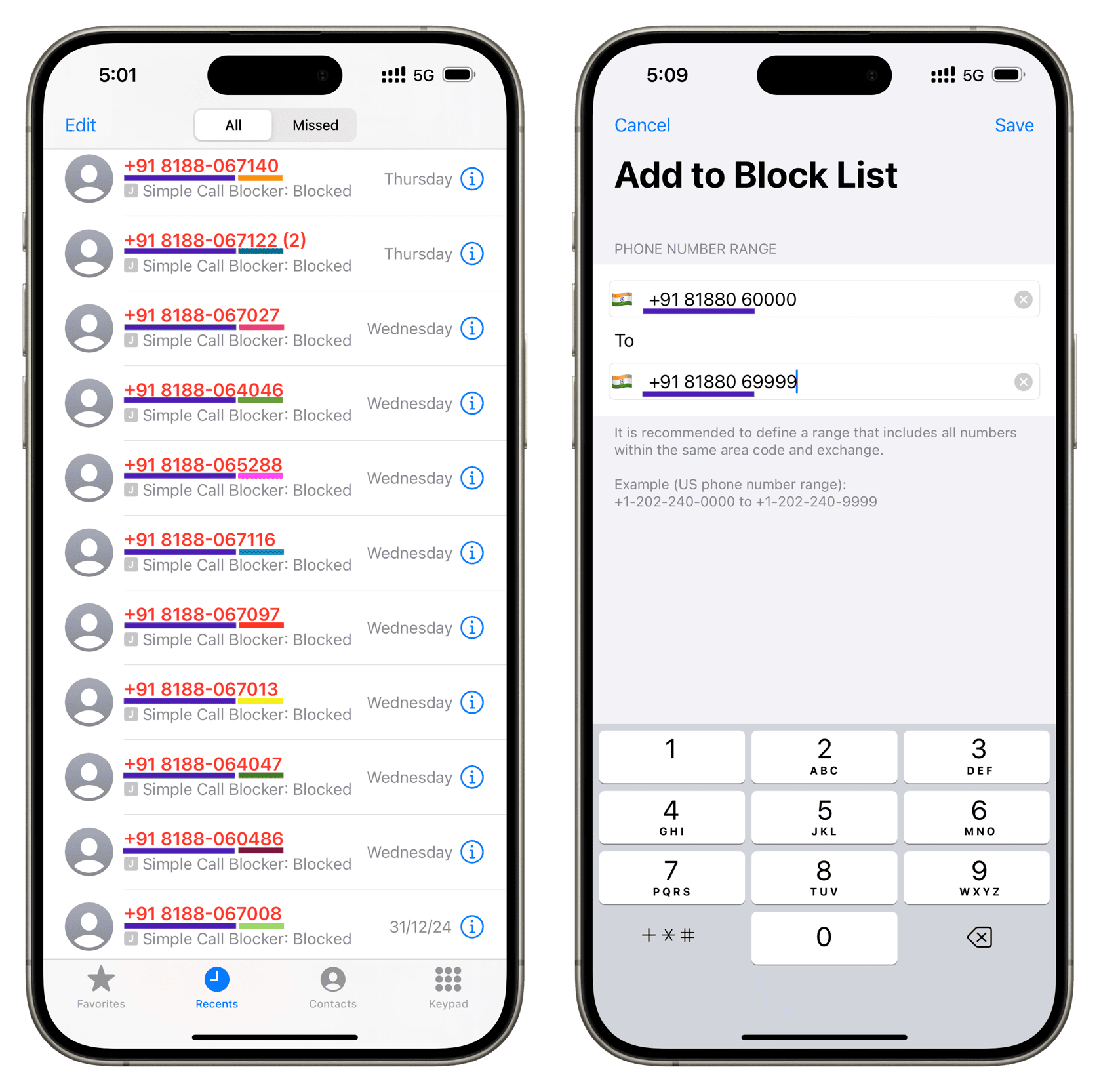 Built-in Tools for Blocking Spam - visual representation