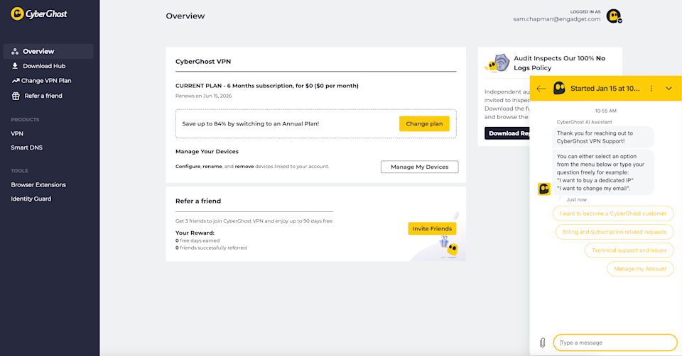 Understanding Cyber Ghost's Subscription and Refund Structure - visual representation