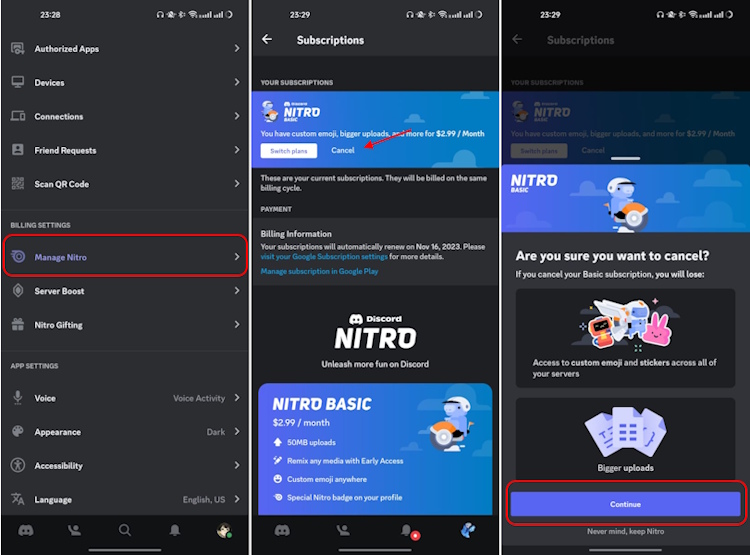 Step-by-Step: How to Cancel Discord Nitro on Desktop - visual representation