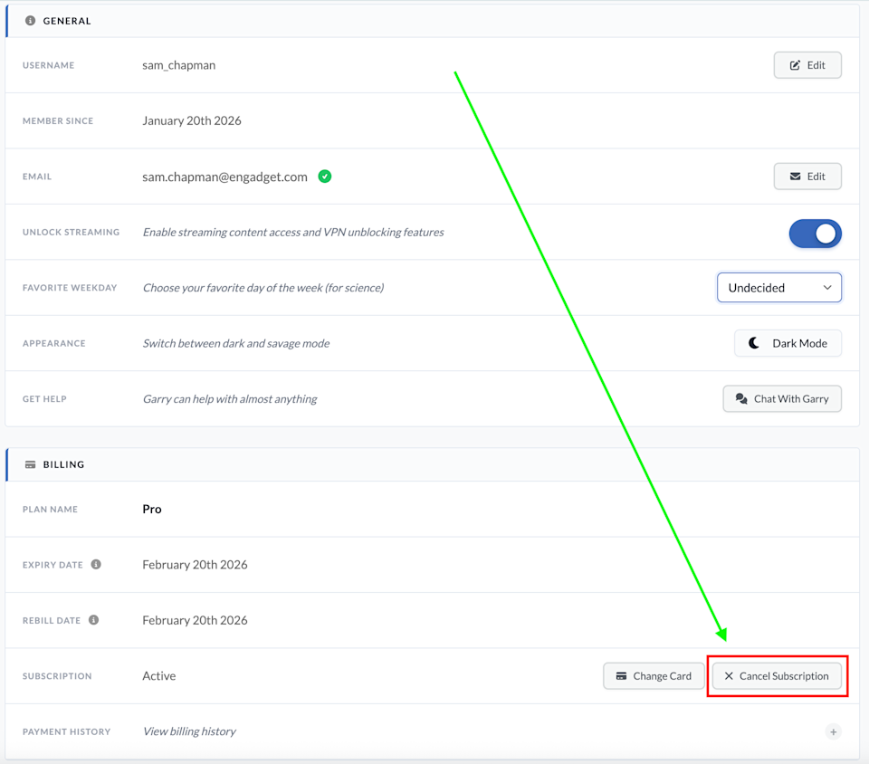 How to Completely Delete Your Windscribe Account - visual representation