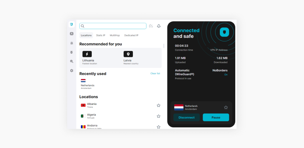 Comparing VPN Providers for Location Spoofing - visual representation