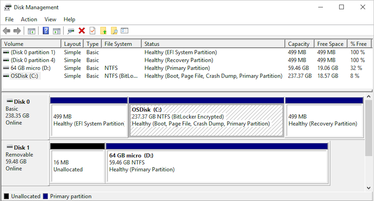 Using Built-in Windows Tools - visual representation