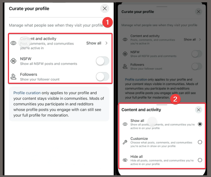 Settings Beyond Curation: The Broader Privacy Dashboard - visual representation