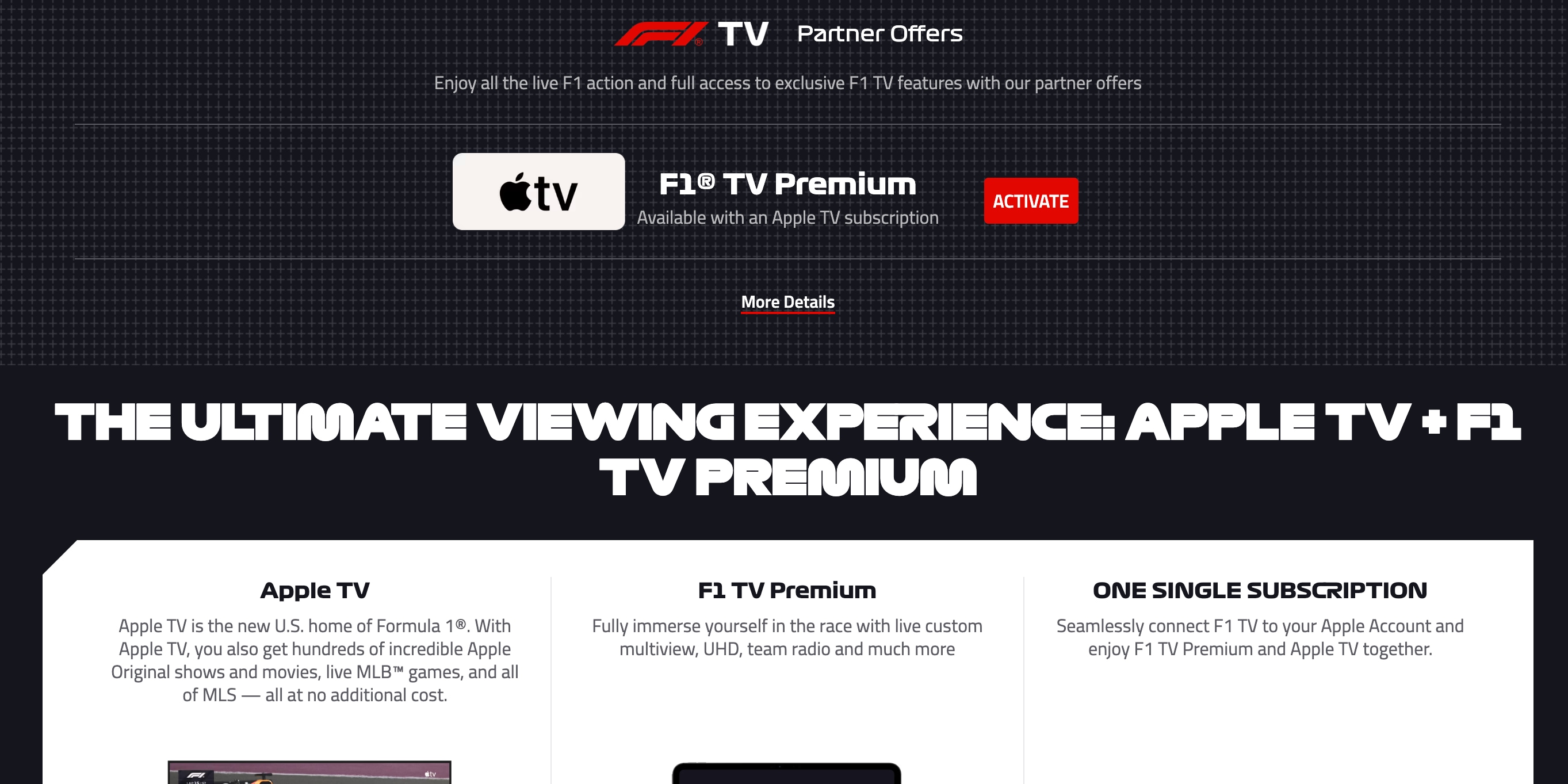 Free F1 Content and the Select Races Policy - visual representation