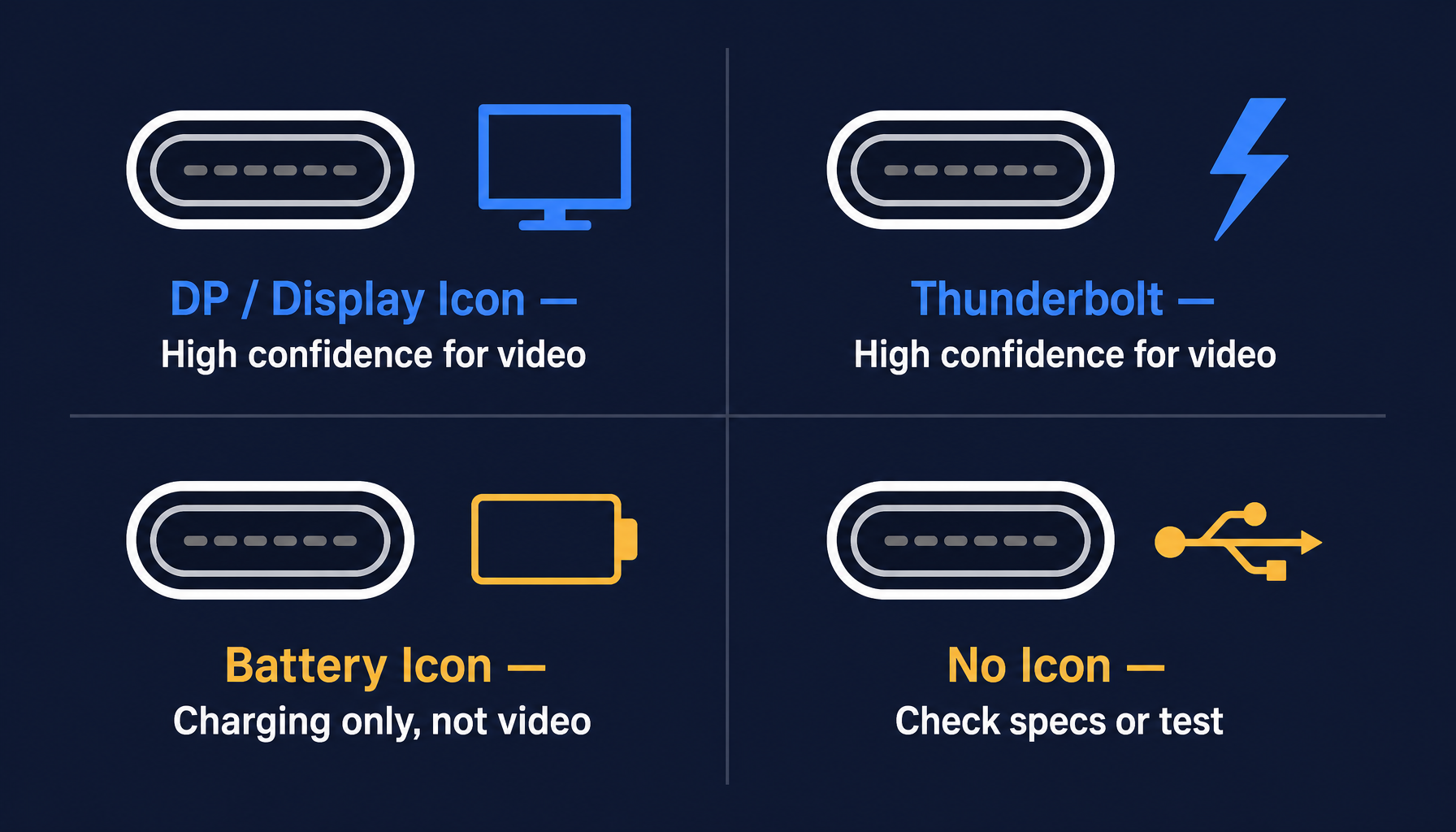 The Best USB-C Video Tools at a Glance - visual representation