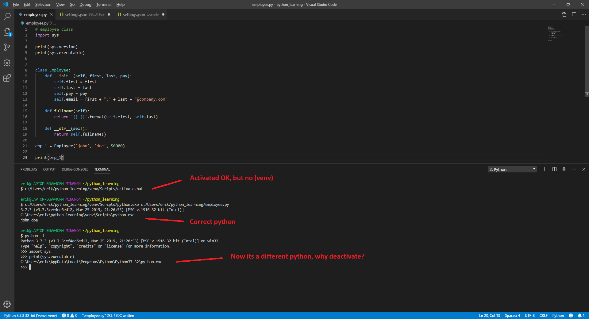 Conclusion - visual representation