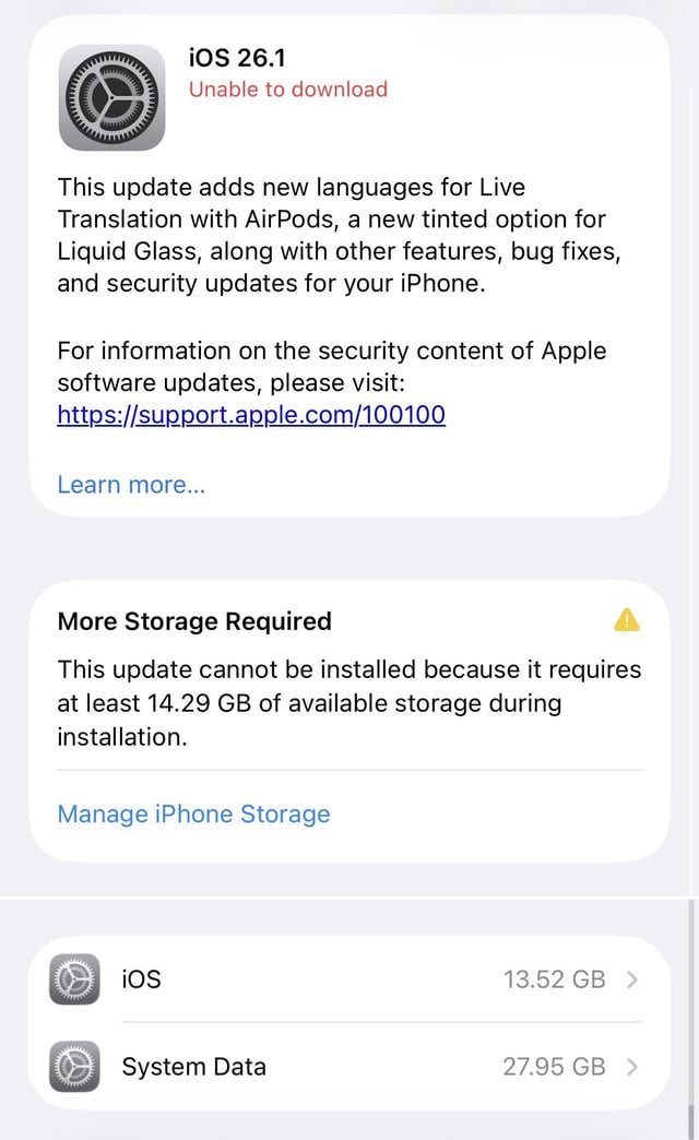 Manual Update Process - visual representation
