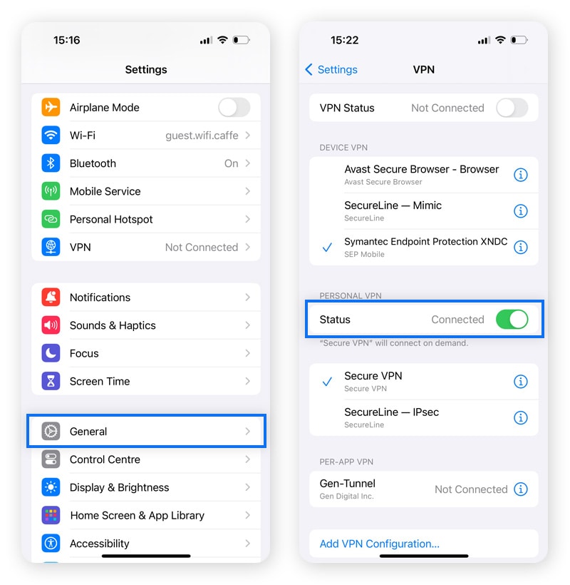 Comparing Popular VPN Apps and Their Disconnection Interfaces - visual representation