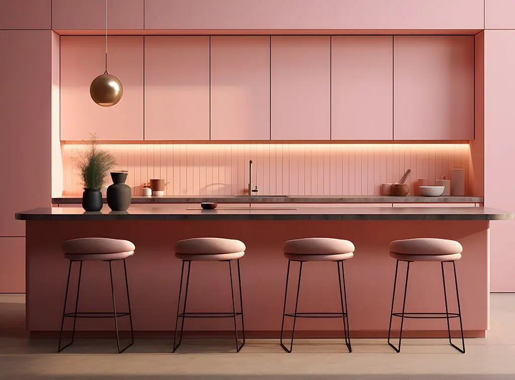 Rebel Pink Kitchen Design for Different Styles - visual representation