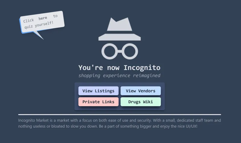 Understanding Incognito Market's Business Model - visual representation