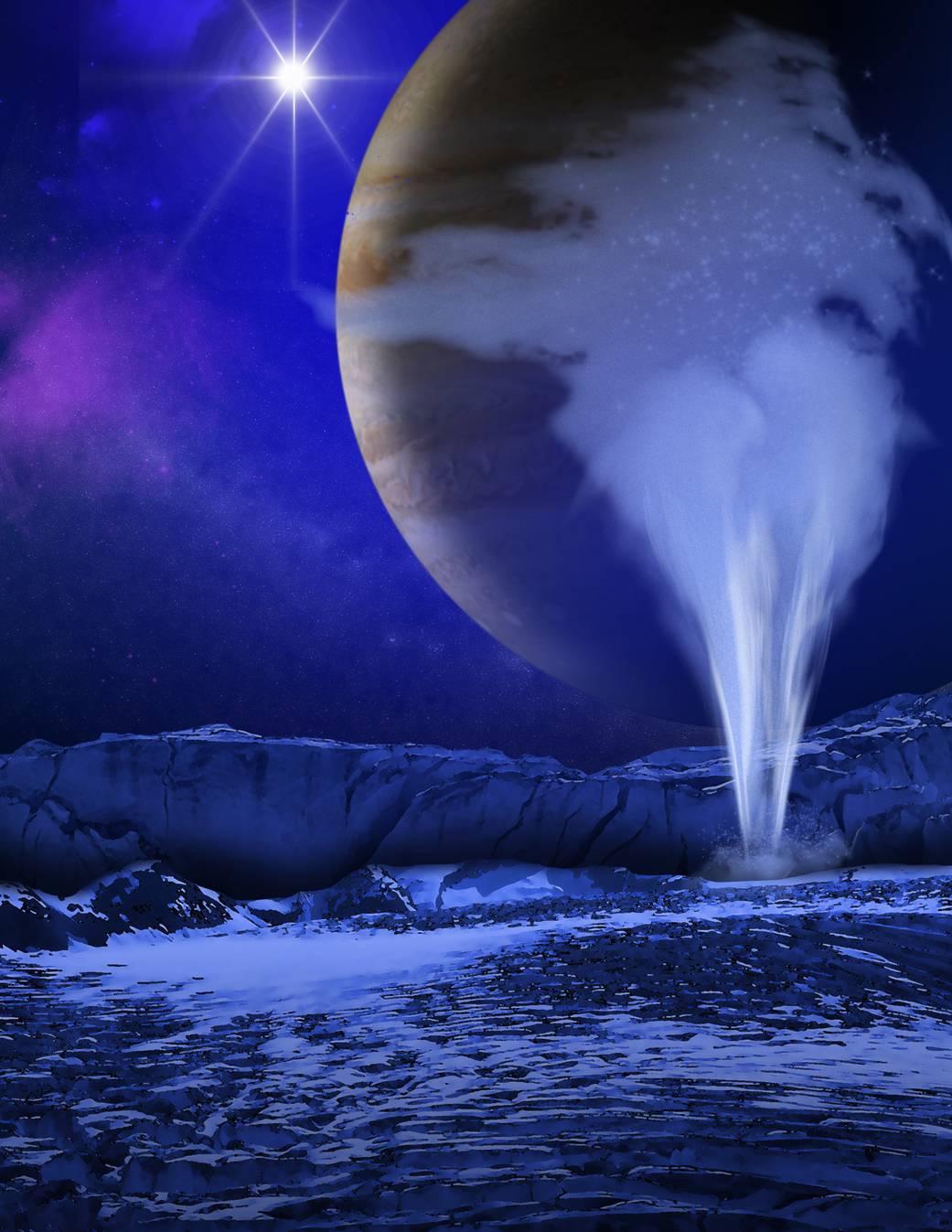 Reassessing Europa's Water Vapor Plumes - contextual illustration