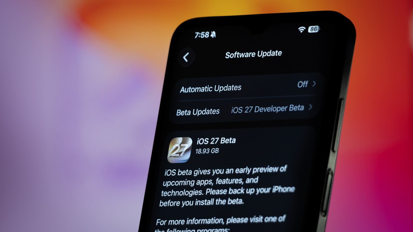 Installing An iOS Public Beta On Your iPhone? Always Do This First