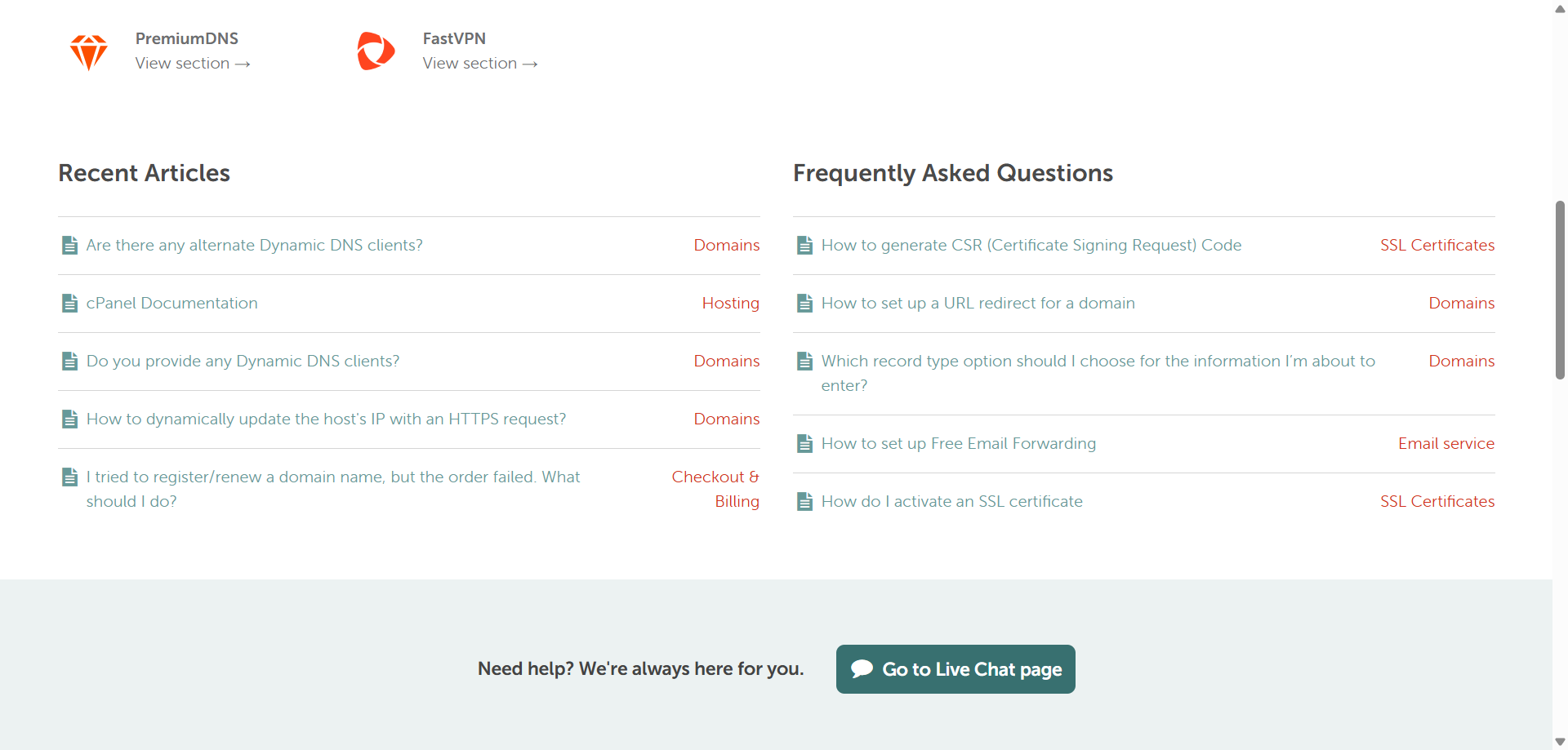 FAQ - visual representation