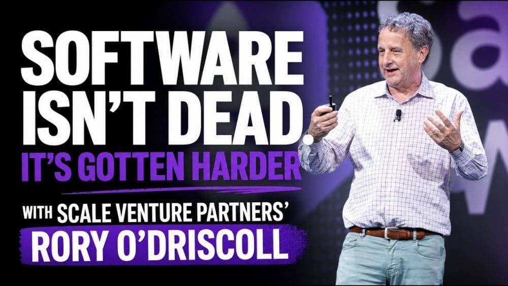 Is Software Dead? No. It Just Got a Lot Harder to Win. The SaaStr AI Deep Dive with Rory O’Driscoll | SaaStrAI