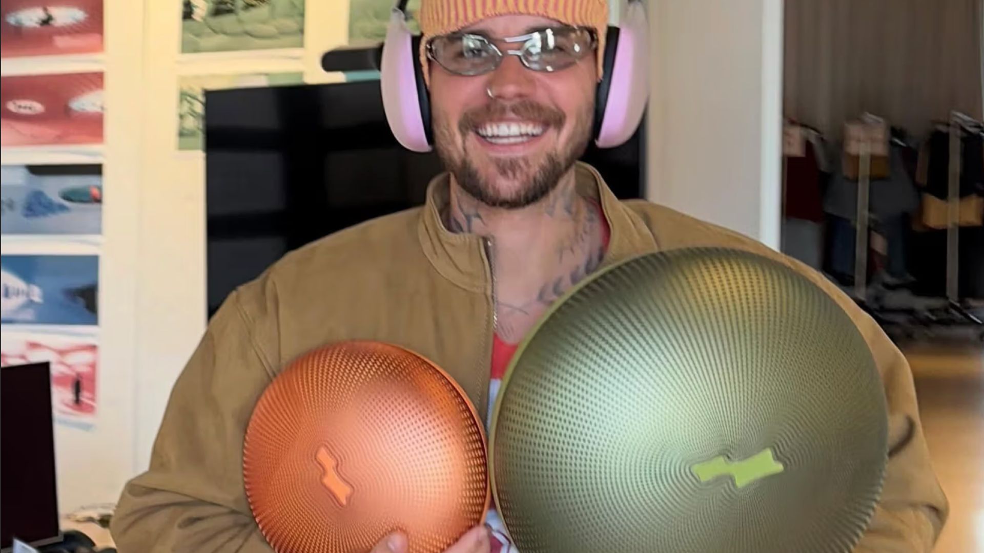 Justin Bieber just teased new Bluetooth speakers under his SKYLRK brand and actually, they look like something I wish B&O would do | TechRadar