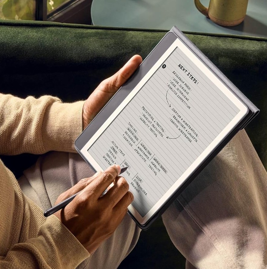 Competing AI Features in the E-Reader Space - visual representation