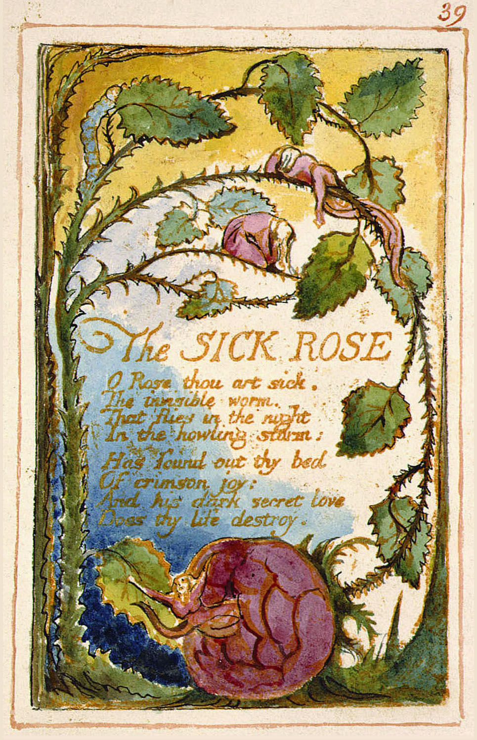 William Blake and "The Sick Rose": Literary Horror as Game Foundation - contextual illustration