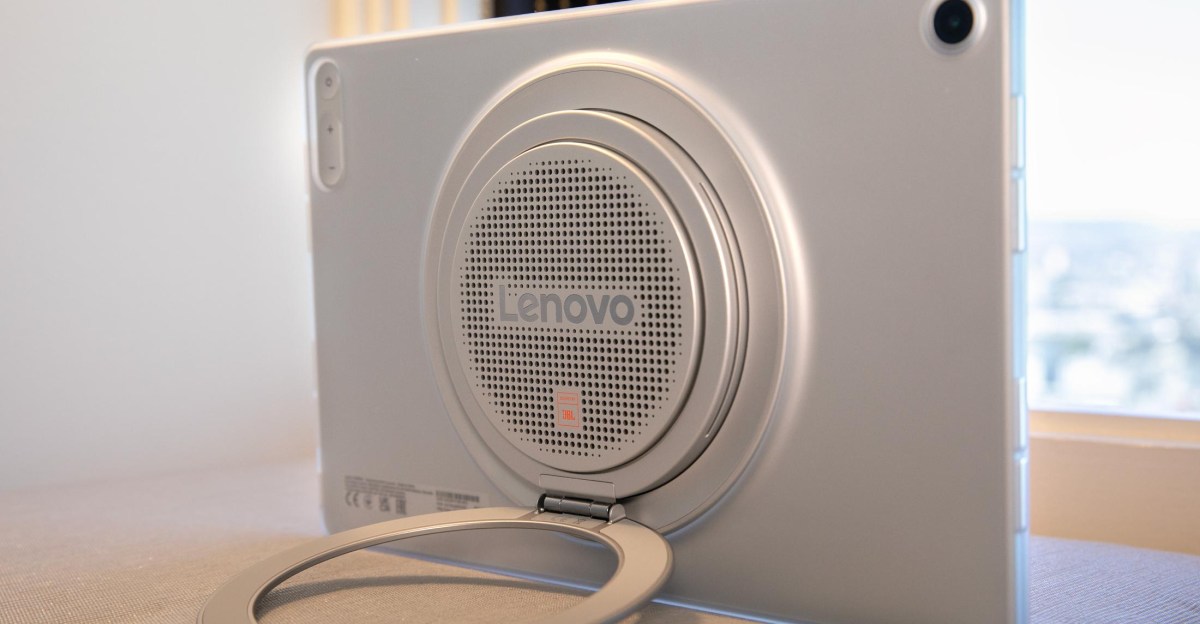 Lenovo’s next tablet has a thick speaker bump and an upgraded kickstand | The Verge