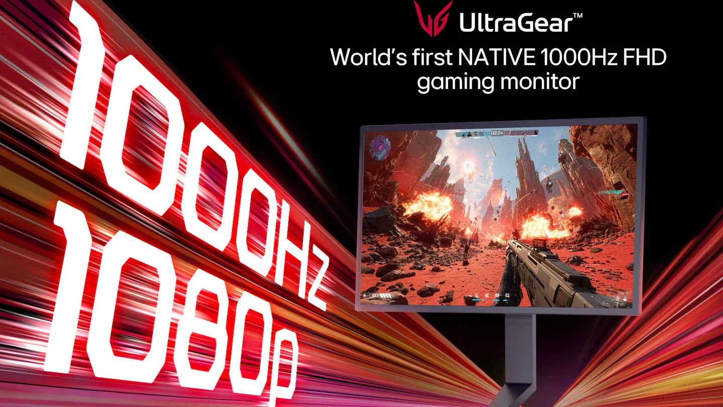 LG reveals 'world's first native 1,000Hz' gaming monitor — but good luck trying to find a GPU to drive it without breaking the bank | TechRadar
