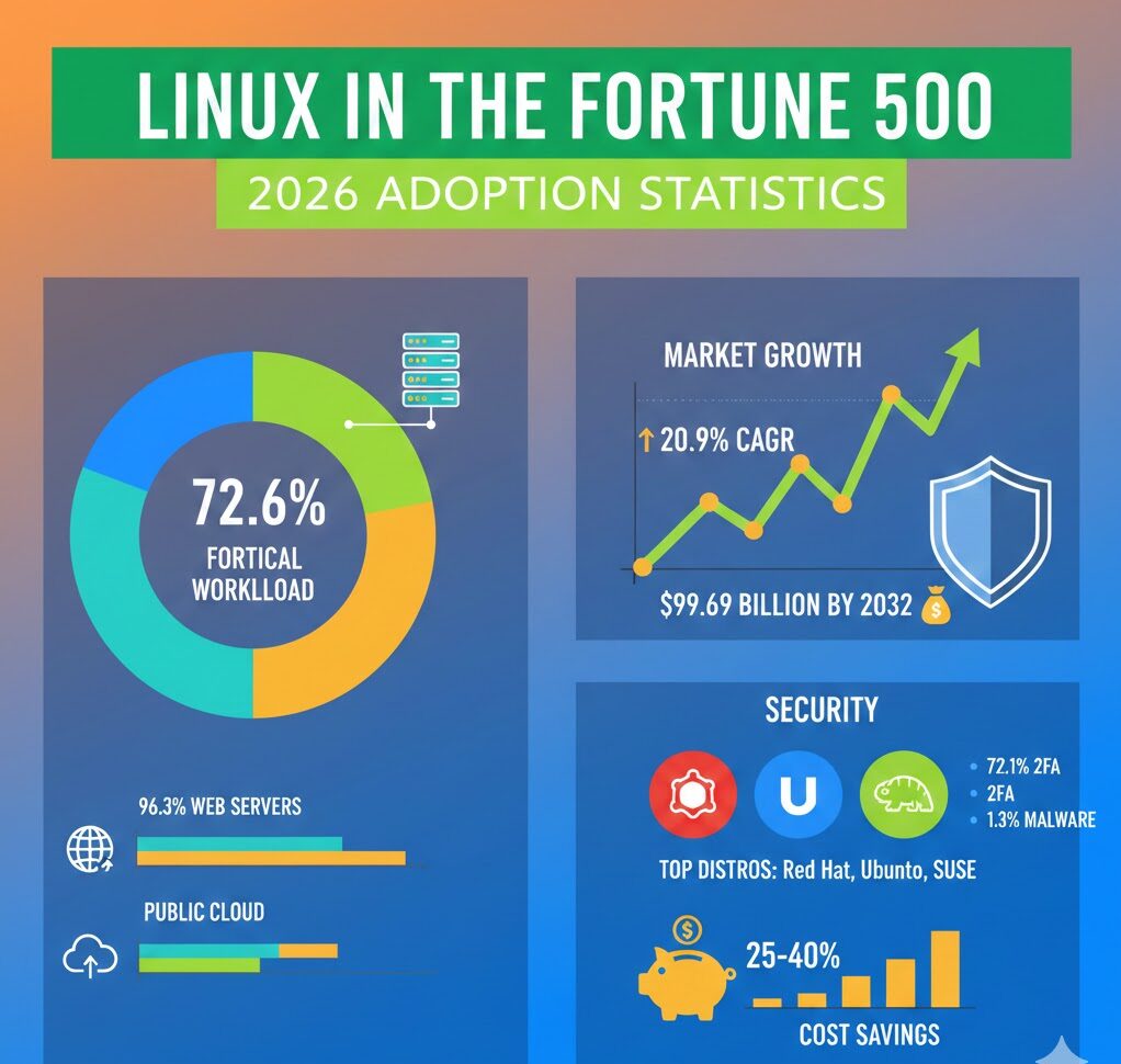 A Brief History of Linux - visual representation