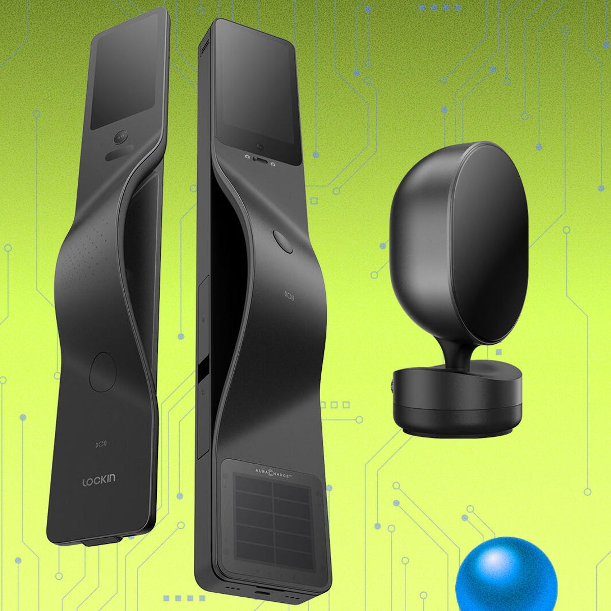 Built-in Video Doorbell: Dual-Camera AI Monitoring - visual representation