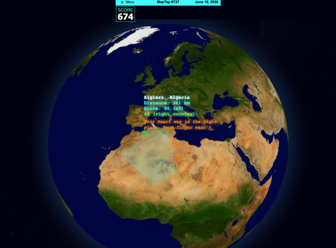 The Mechanics of Map Tap - visual representation