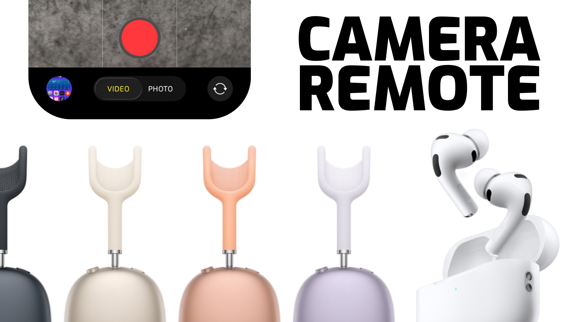 Practical Use Cases for AirPods Camera Control - visual representation