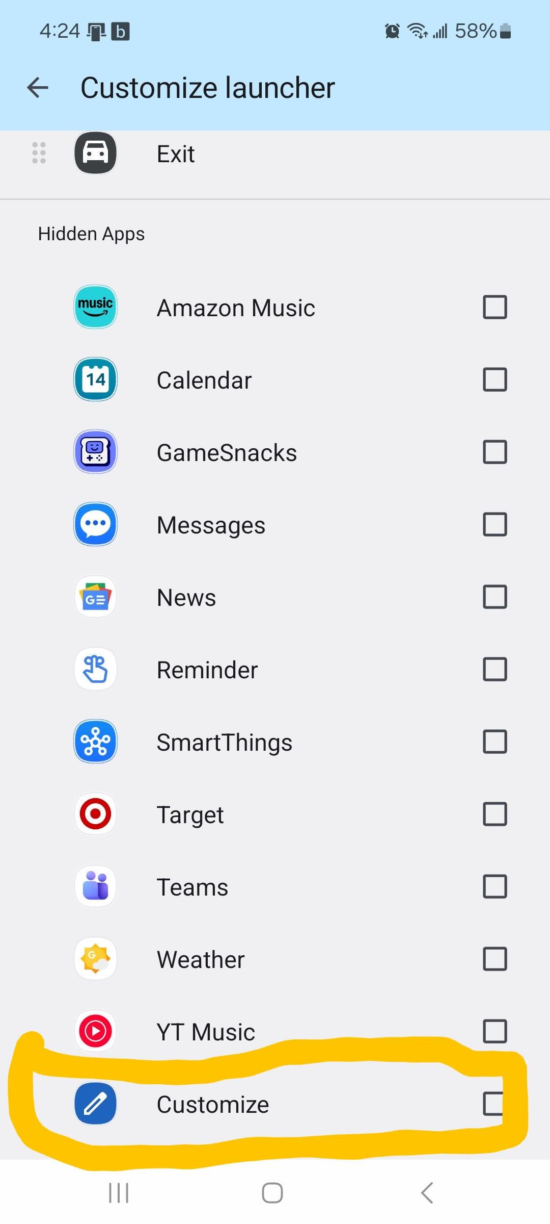 Finding Apps on Android Auto - visual representation
