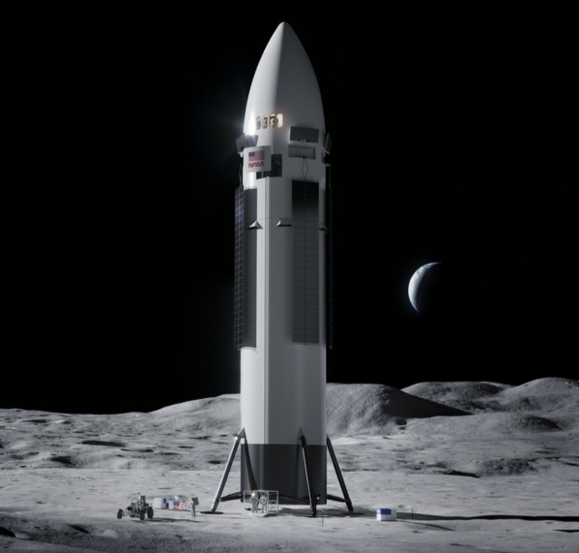 The Challenges of Lunar Landings - visual representation