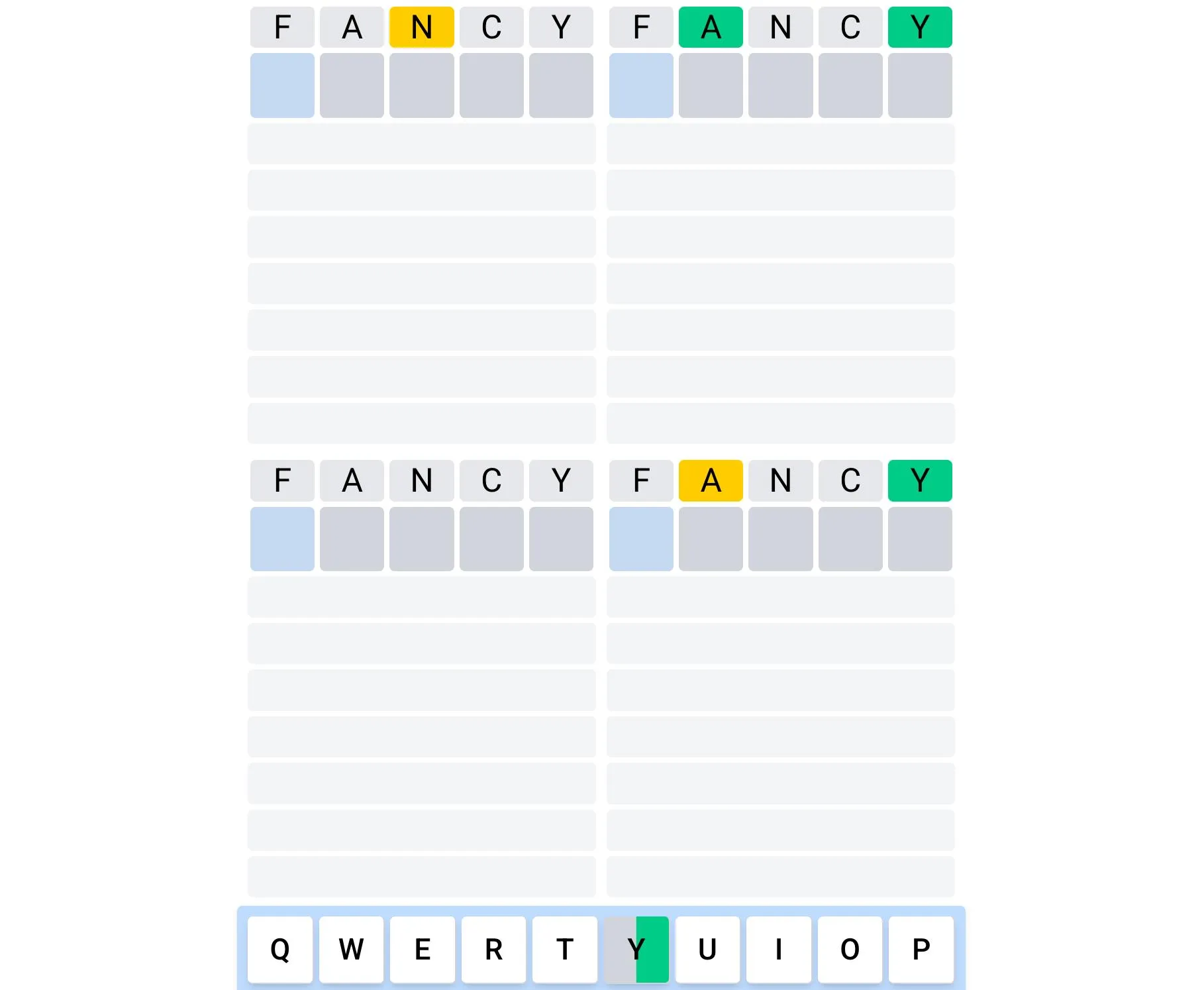 Understanding Quordle - visual representation