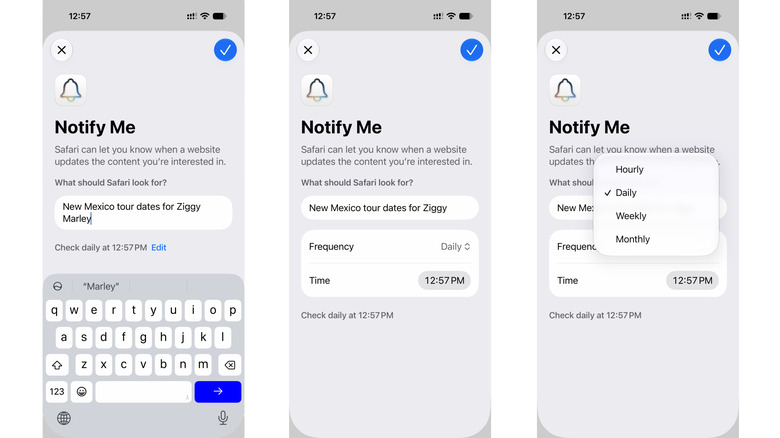 What is Safari's Notify Me Tool? - visual representation