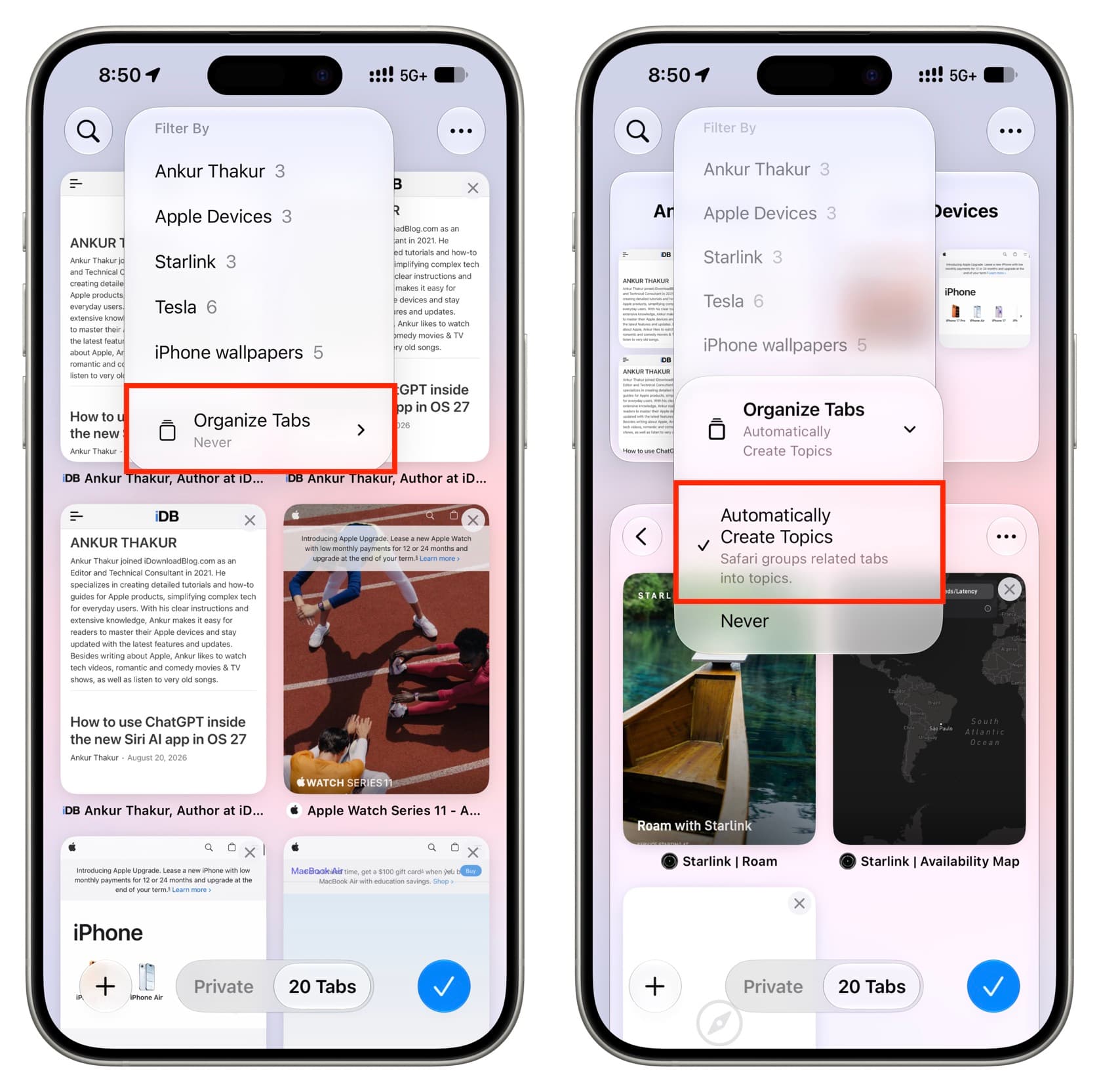 The Basics of Tab Management - visual representation
