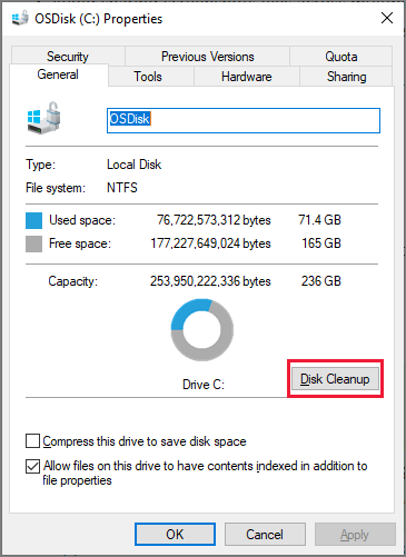 Using Windows Built-In Tools - visual representation