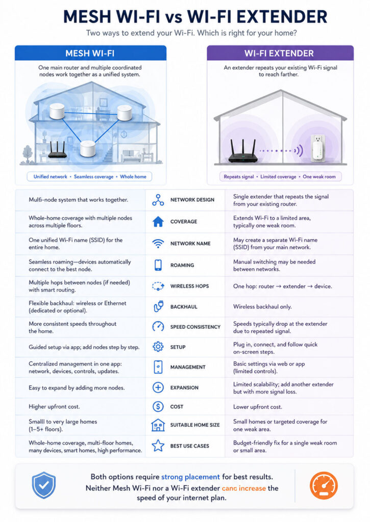 Mesh vs. Extender: Pros and Cons - contextual illustration