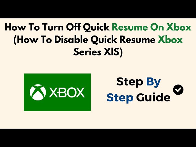 Why Turn Off Quick Resume? - visual representation