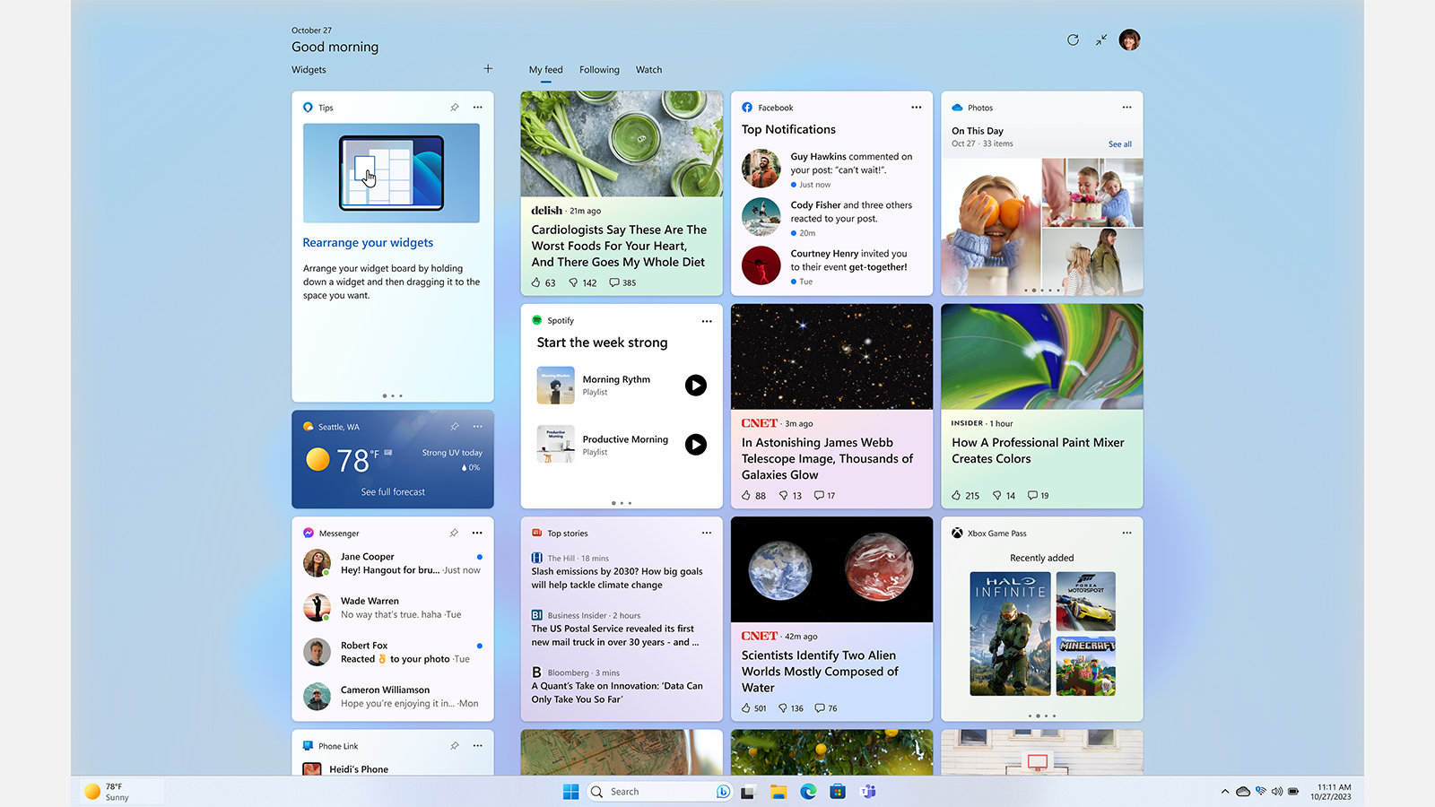 Best Practices for Using Windows Widgets - contextual illustration