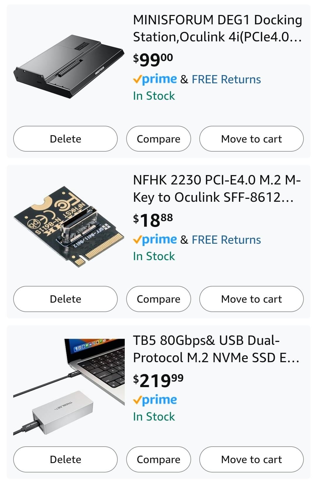 Thunderbolt 5 vs. OCuLink: Understanding the Connectivity Options - visual representation
