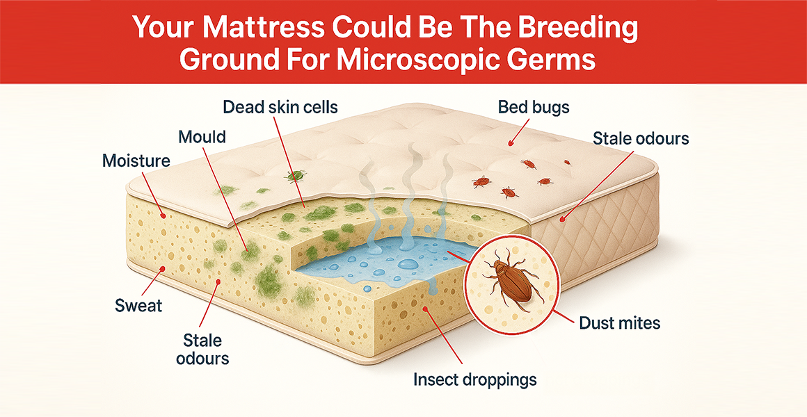 Understanding the Mattress Hygiene Problem - visual representation