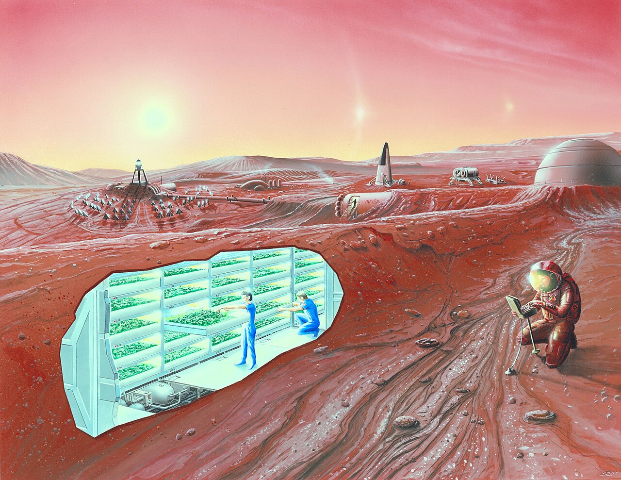 Beyond the Moon: Mars and Beyond - contextual illustration