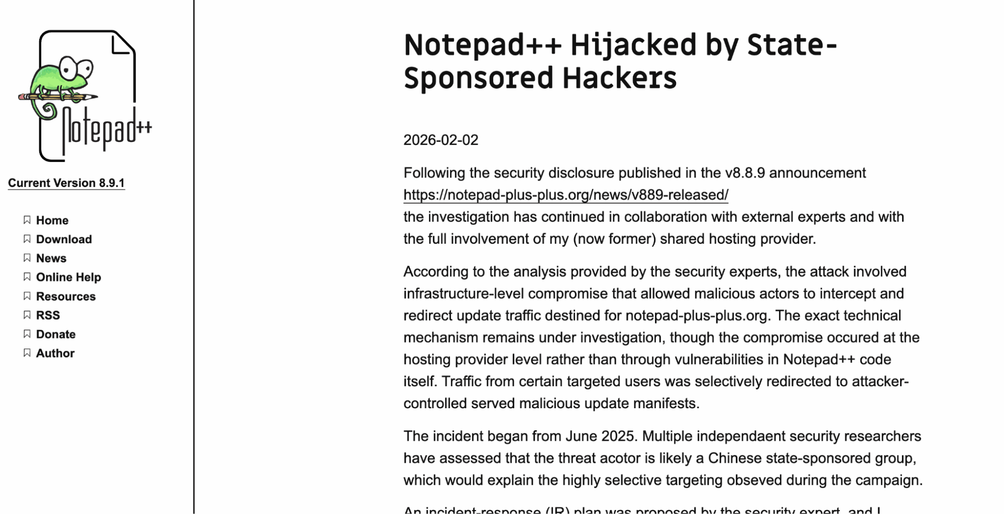 Broader Context: State-Sponsored Targeting of Software Infrastructure - visual representation