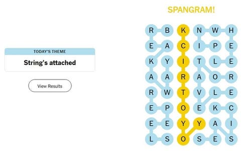 The Complete Answers for Game #684 - visual representation
