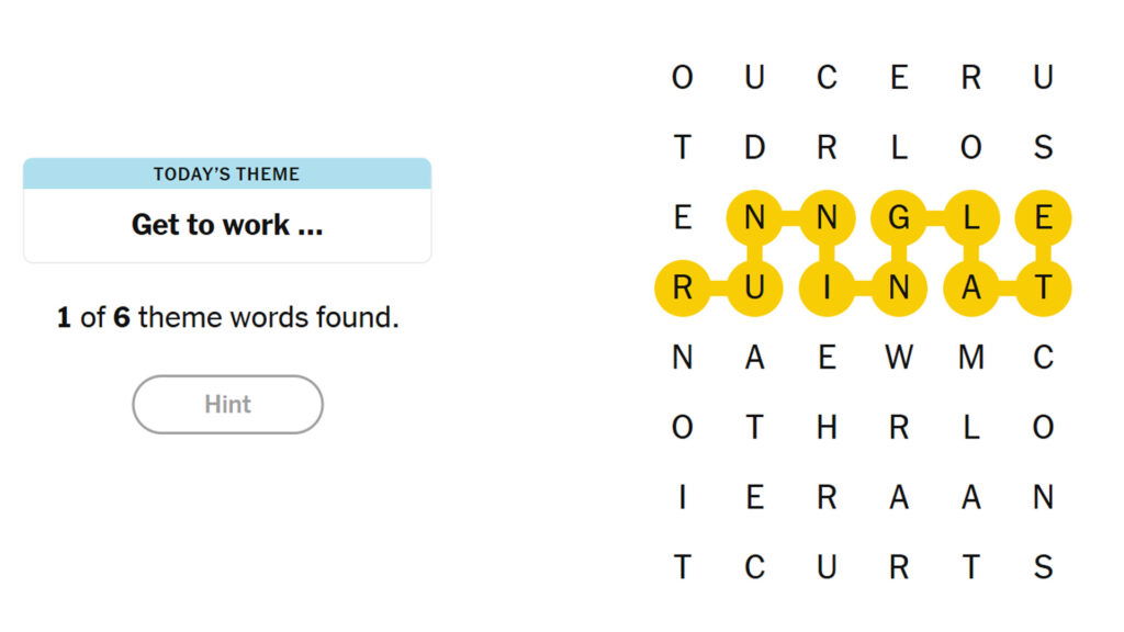 Wrapping Up Your Solve of Game #717 - visual representation
