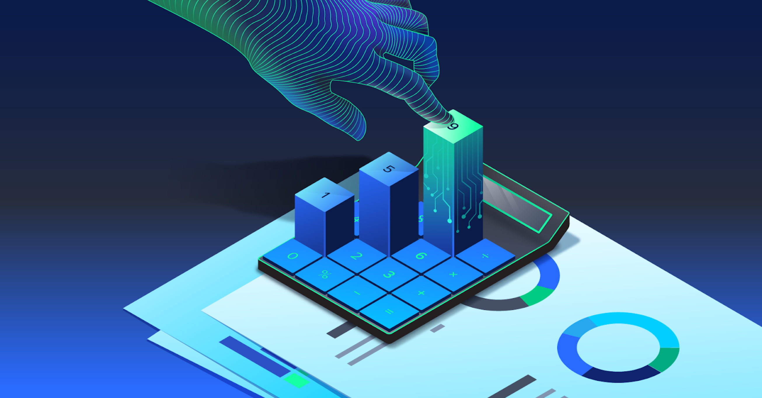 The Rise of AI in Finance - visual representation