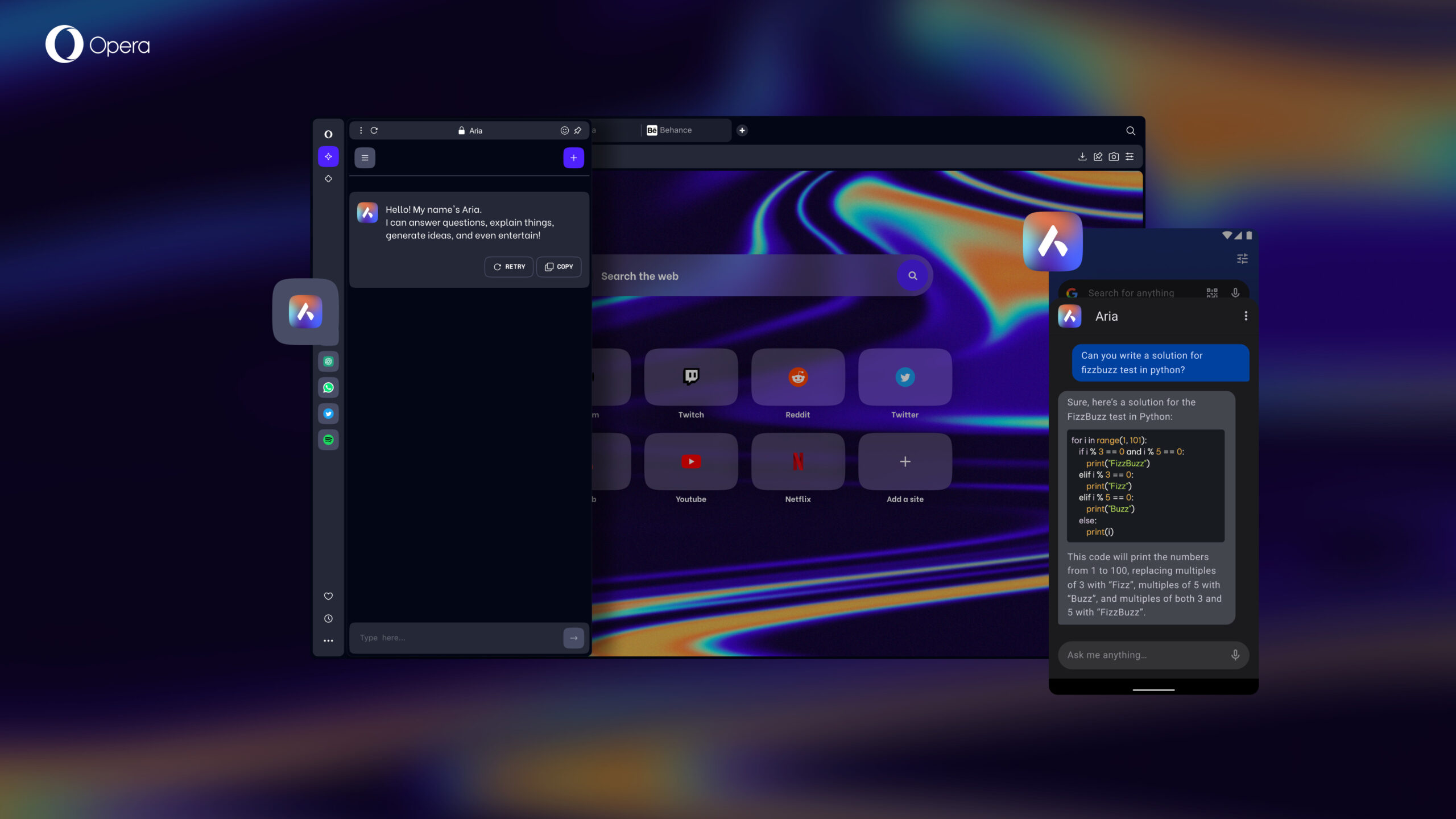 What is the Opera Browser Connector? - visual representation