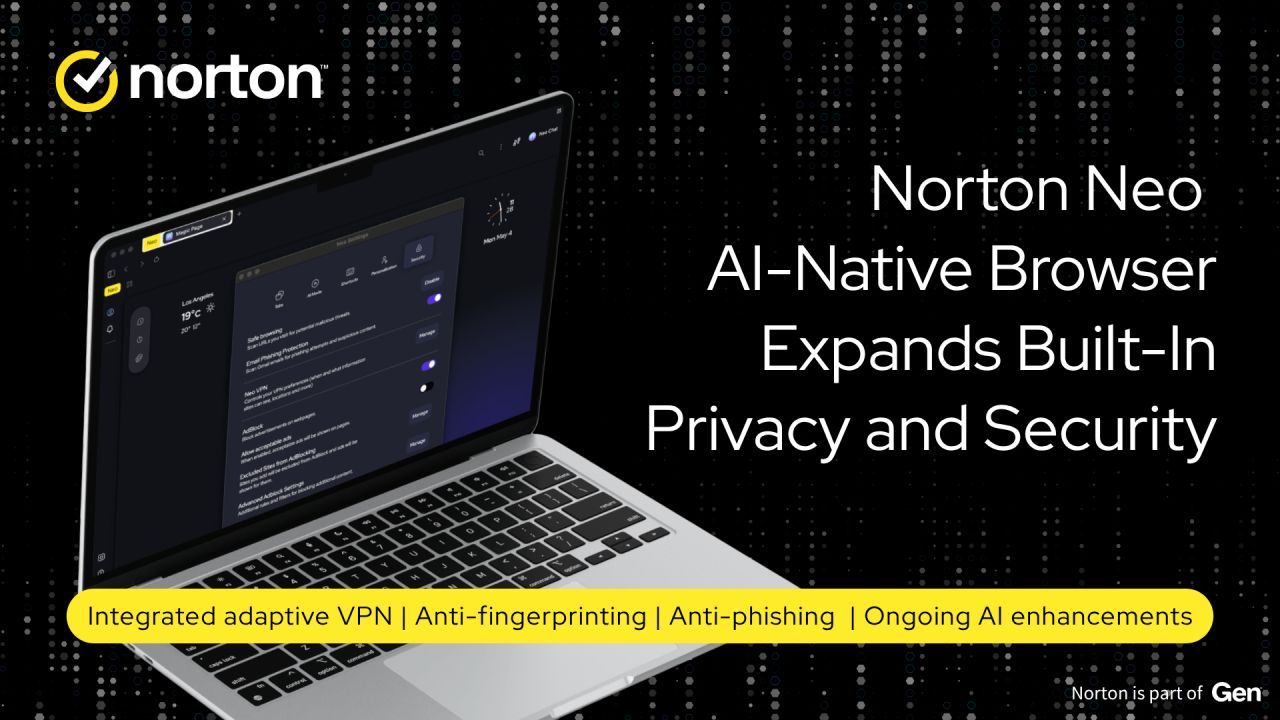'Protection isn't a setting you turn on; it's the foundation' — Norton Neo's new update makes it the ultimate AI browser with an adaptive built-in VPN, anti-phishing, and anti-tracking tools that work by default | TechRadar