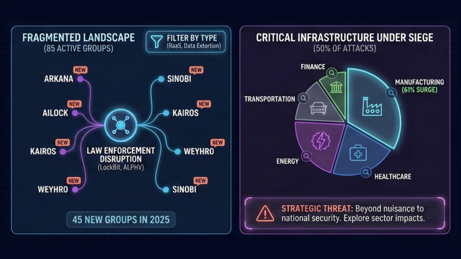 Geographic Distribution and Targeting Patterns - visual representation