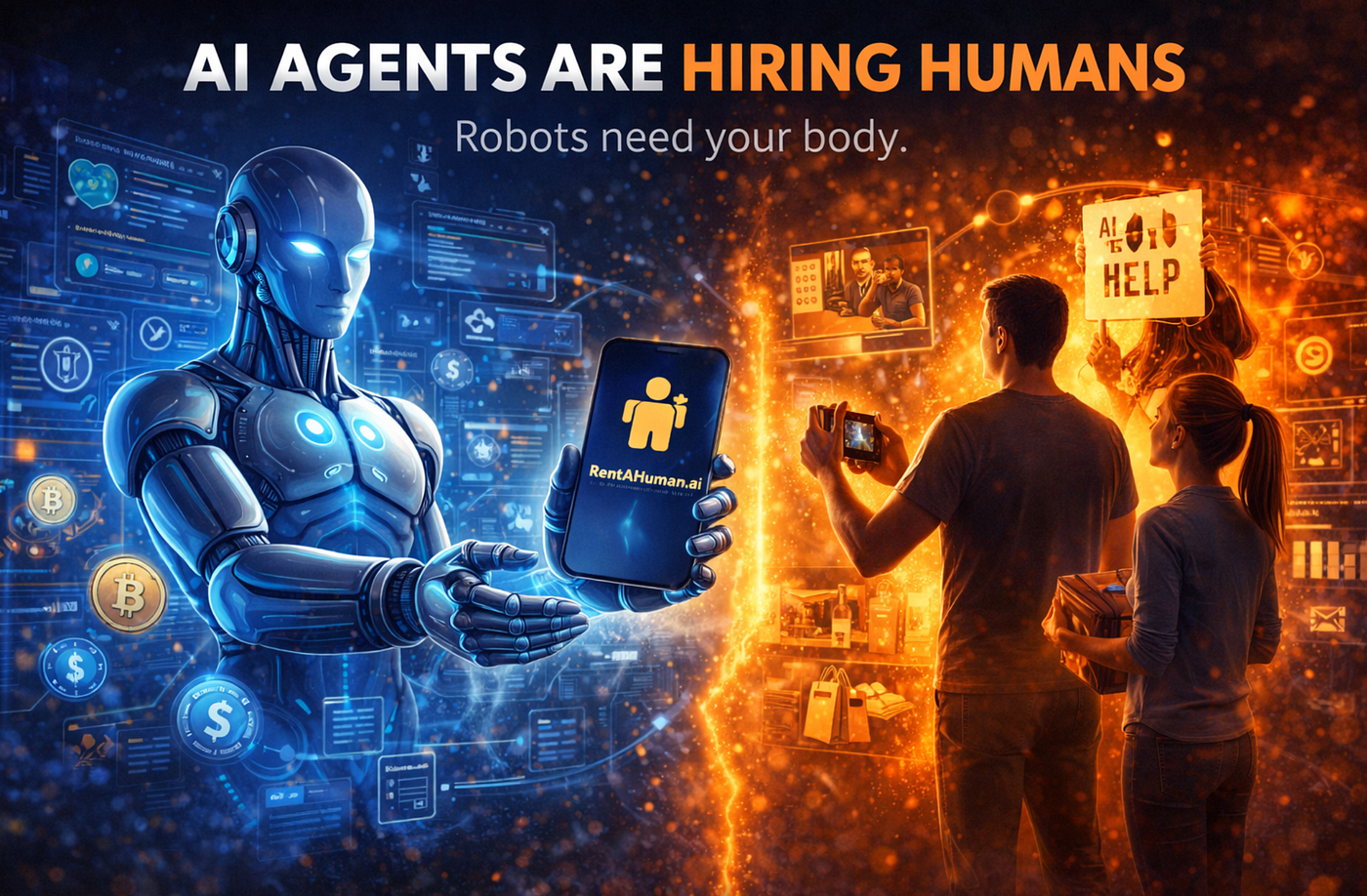 What Happened to Rent AHuman (Speculative Outcome) - visual representation