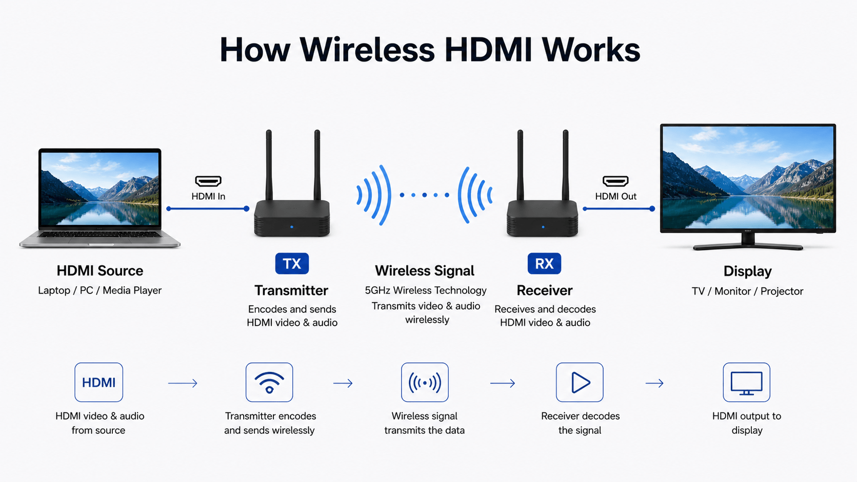 Setting Up Your Wireless HDMI System - contextual illustration