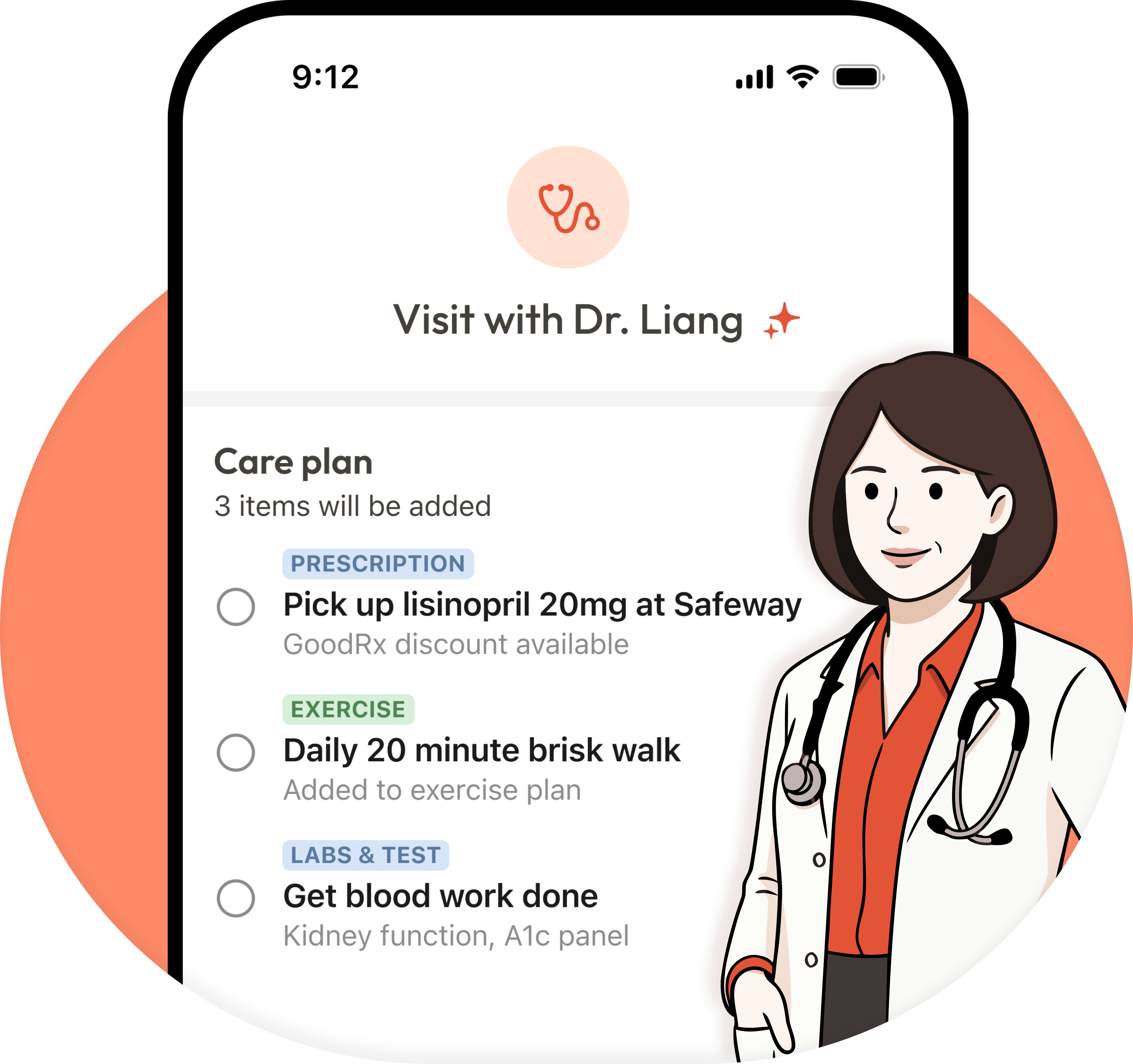 How Kin Health's AI Notetaker Works - contextual illustration